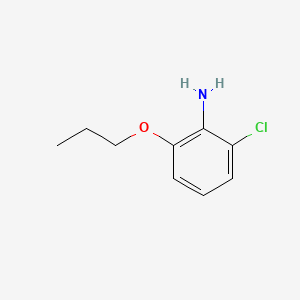 2-Chloro-6-propoxyaniline chemical structure (CAS 1378863-16-1)