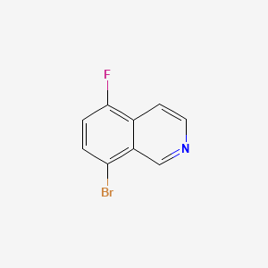 8-Bromo-5-fluoroisoquinoline chemical structure (CAS 1378874-27-1)