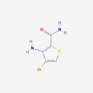 3-Amino-4-bromothiophene-2-carboxamide chemical structure (CAS 1378876-49-3)