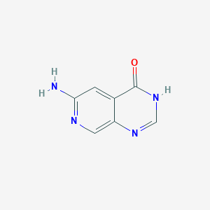 6-Aminopyrido[3,4-d]pyrimidin-4(1H)-one chemical structure (CAS 1379204-94-0)