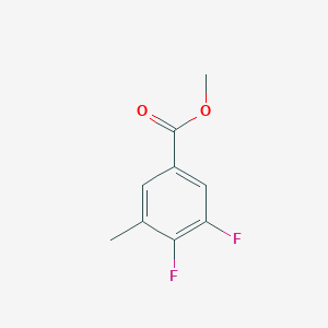 Methyl 3,4-difluoro-5-methylbenzoate chemical structure (CAS 1379218-01-5)