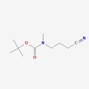 tert-Butyl (3-cyanopropyl)(methyl)carbamate chemical structure (CAS 1379225-92-9)