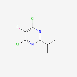 4,6-Dichloro-5-fluoro-2-isopropylpyrimidine chemical structure (CAS 1379294-39-9)