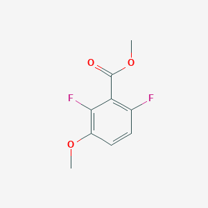Methyl 2,6-difluoro-3-methoxybenzoate chemical structure (CAS 1379300-37-4)