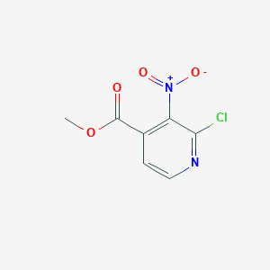 Methyl 2-chloro-3-nitroisonicotinate chemical structure (CAS 1379302-09-6)