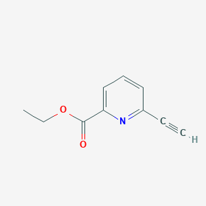 Ethyl 6-ethynylpicolinate chemical structure (CAS 1379302-65-4)