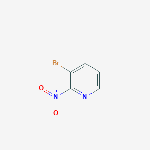 3-Bromo-4-methyl-2-nitropyridine chemical structure (CAS 1379309-01-9)