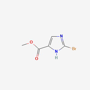 Methyl 2-bromo-1H-imidazole-5-carboxylate chemical structure (CAS 1379311-82-6)