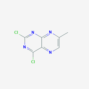 2,4-Dichloro-7-methylpteridine chemical structure (CAS 1379324-59-0)