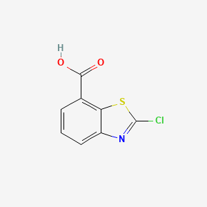 2-Chlorobenzo[d]thiazole-7-carboxylic acid chemical structure (CAS 1379324-66-9)