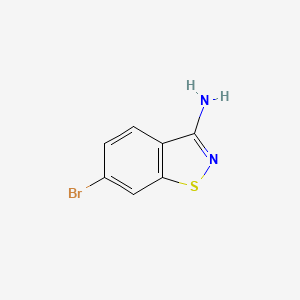 6-Bromobenzo[d]isothiazol-3-amine chemical structure (CAS 1379324-86-3)