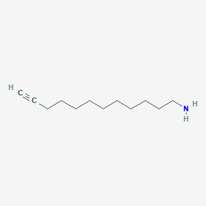 Dodec-11-yn-1-amine chemical structure (CAS 1379331-41-5)