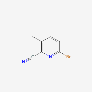 6-Bromo-3-methylpicolinonitrile chemical structure (CAS 1379335-87-1)
