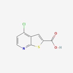 4-Chlorothieno[2,3-b]pyridine-2-carboxylic acid chemical structure (CAS 1379335-94-0)