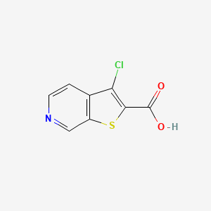 3-Chlorothieno[2,3-c]pyridine-2-carboxylic acid chemical structure (CAS 1379338-53-0)