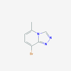 8-Bromo-5-methyl-[1,2,4]triazolo[4,3-a]pyridine chemical structure (CAS 1379355-21-1)