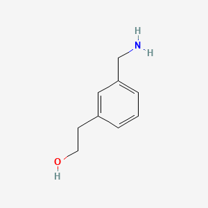 2-(3-(Aminomethyl)phenyl)ethanol chemical structure (CAS 1379356-00-9)