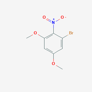 1-Bromo-3,5-dimethoxy-2-nitrobenzene chemical structure (CAS 1379358-18-5)
