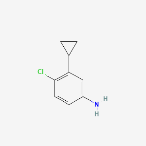 4-Chloro-3-cyclopropylaniline chemical structure (CAS 1379359-73-5)