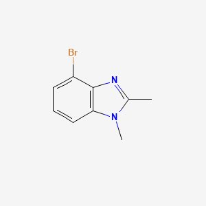 4-Bromo-1,2-dimethyl-1H-benzo[d]imidazole chemical structure (CAS 1379361-12-2)