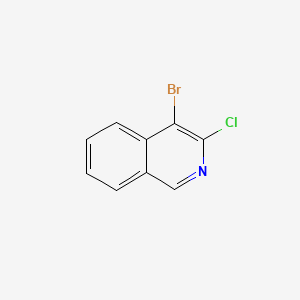 4-Bromo-3-chloroisoquinoline chemical structure (CAS 1379361-65-5)