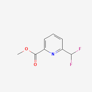 Methyl 6-(difluoromethyl)pyridine-2-carboxylate chemical structure (CAS 1379375-24-2)