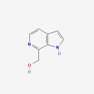 {1H-pyrrolo[2,3-c]pyridin-7-yl}methanol chemical structure (CAS 1379526-98-3)