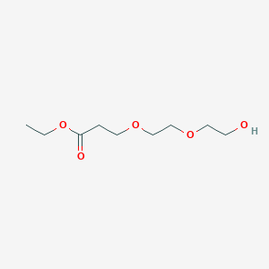 Hydroxy-peg3-ethyl ester chemical structure (CAS 1379649-80-5)