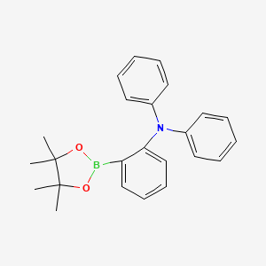 N,N-Diphenyl-2-(4,4,5,5-tetramethyl-1,3,2-dioxaborolan-2-yl)aniline chemical structure (CAS 1379789-40-8)