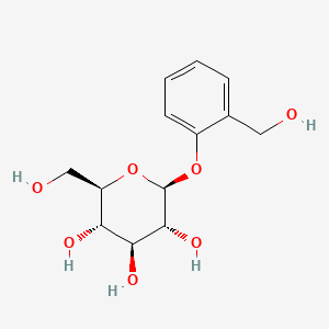 (2R,3S,4S,5R,6S)-2-(Hydroxymethyl)-6-(2-(hydroxymethyl)phenoxy)tetrahydro-2H-pyran-3,4,5-triol chemical structure (CAS 138-52-3)