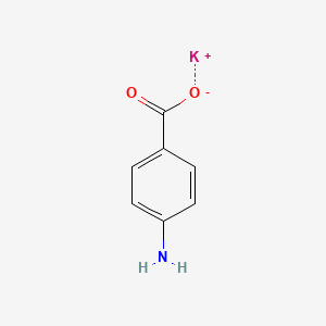 4-Aminobenzoic acid potassium salt chemical structure (CAS 138-84-1)