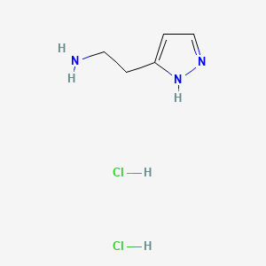 2-(3-Pyrazolyl)ethanamine Dihydrochloride chemical structure (CAS 138-92-1)