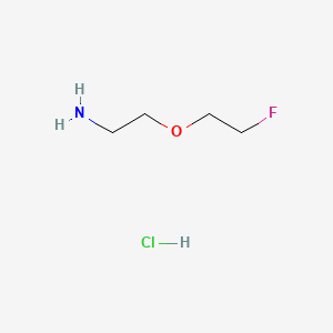 2-(2-Fluoroethoxy)ethan-1-amine hydrochloride chemical structure (CAS 1380170-80-8)