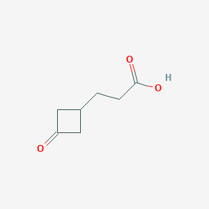3-(3-Oxocyclobutyl)propanoic acid chemical structure (CAS 1380291-34-8)