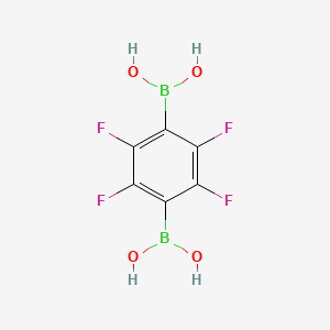 (Perfluoro-1,4-phenylene)diboronic acid chemical structure (CAS 1380435-69-7)