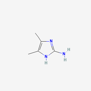 4,5-Dimethyl-1H-imidazol-2-amine chemical structure (CAS 13805-21-5)