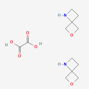6-Oxa-1-azaspiro[3.3]heptane oxalate(2:1) chemical structure (CAS 1380571-72-1)