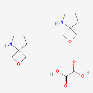 2-Oxa-5-azaspiro[3.4]octane oxalate(2:1) chemical structure (CAS 1380571-82-3)