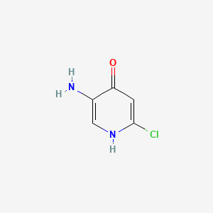 5-Amino-2-chloropyridin-4-ol chemical structure (CAS 138084-66-9)