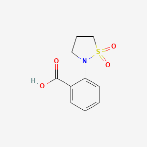 2-(1,1-Dioxidoisothiazolidin-2-yl)benzoic acid chemical structure (CAS 138099-40-8)