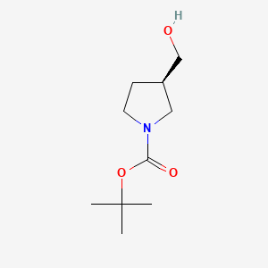 (R)-tert-Butyl 3-(hydroxymethyl)pyrrolidine-1-carboxylate chemical structure (CAS 138108-72-2)