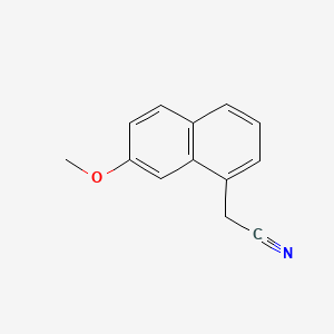 7-Methoxy-1-naphthylacetonitrile chemical structure (CAS 138113-08-3)