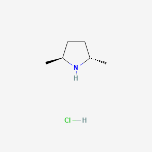 (2S,5S)-2,5-Dimethylpyrrolidine hydrochloride chemical structure (CAS 138133-34-3)