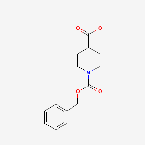 1-Benzyl 4-methyl piperidine-1,4-dicarboxylate chemical structure (CAS 138163-07-2)