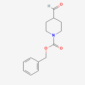 Benzyl 4-formylpiperidine-1-carboxylate chemical structure (CAS 138163-08-3)