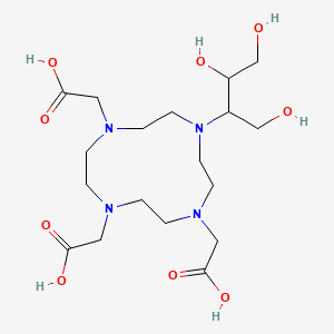 2,2',2''-(10-(1,3,4-Trihydroxybutan-2-yl)-1,4,7,10-tetraazacyclododecane-1,4,7-triyl)triacetic acid chemical structure (CAS 138168-36-2)