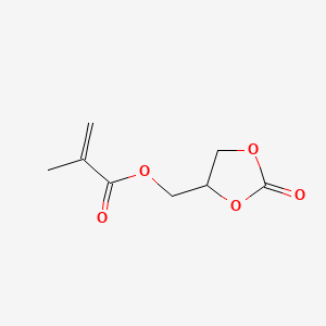 (2-Oxo-1,3-dioxolan-4-yl)methyl methacrylate chemical structure (CAS 13818-44-5)