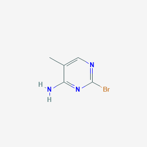 2-Bromo-5-methylpyrimidin-4-amine chemical structure (CAS 1381936-67-9)