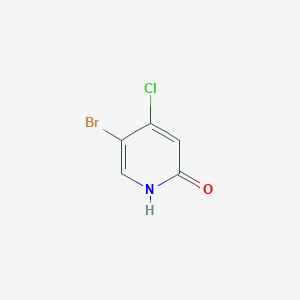 5-Bromo-4-chloropyridin-2(1H)-one chemical structure (CAS 1381937-58-1)