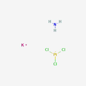 Potassium amminetrichloroplatinate(II) chemical structure (CAS 13820-91-2)